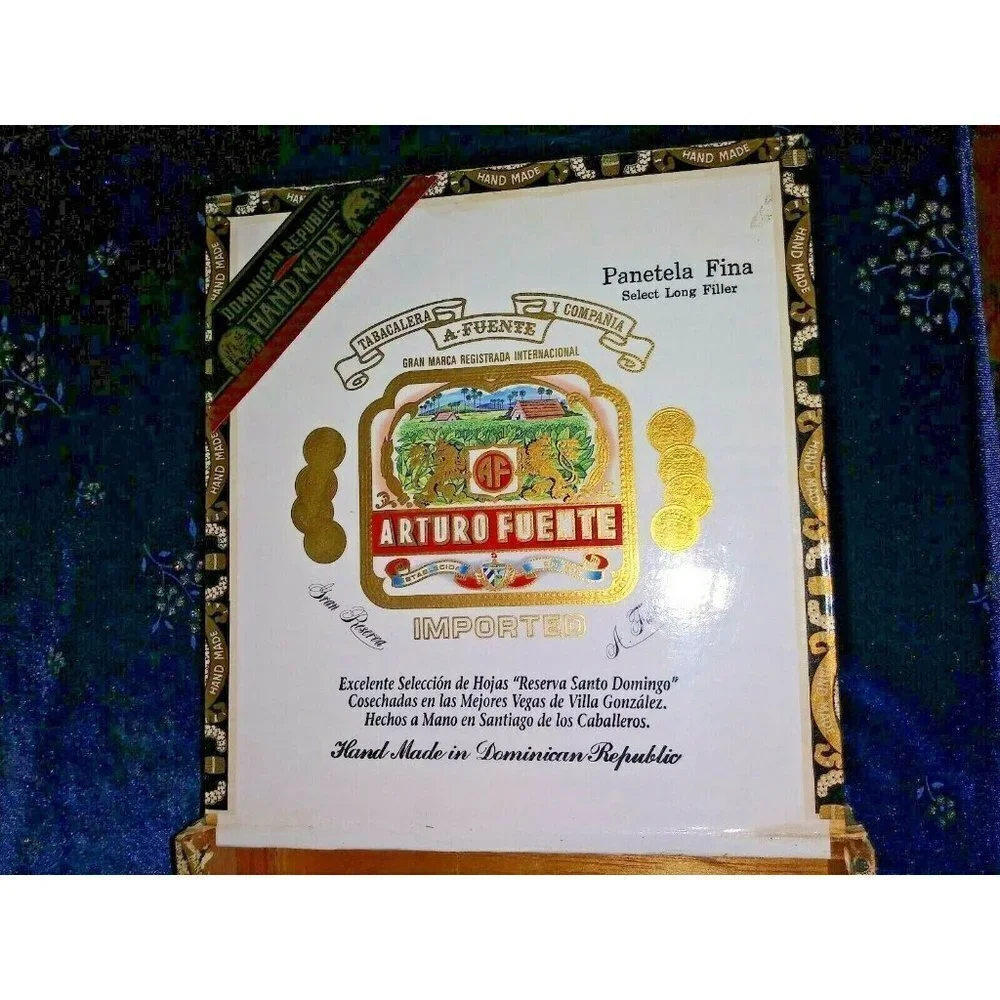 Wooden Cigar Box Arturo Fuente Empty 7.5